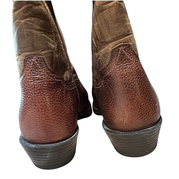 Mens ARIAT Western Leather Cowboy Boots Size 10 - Picture 8 of 11